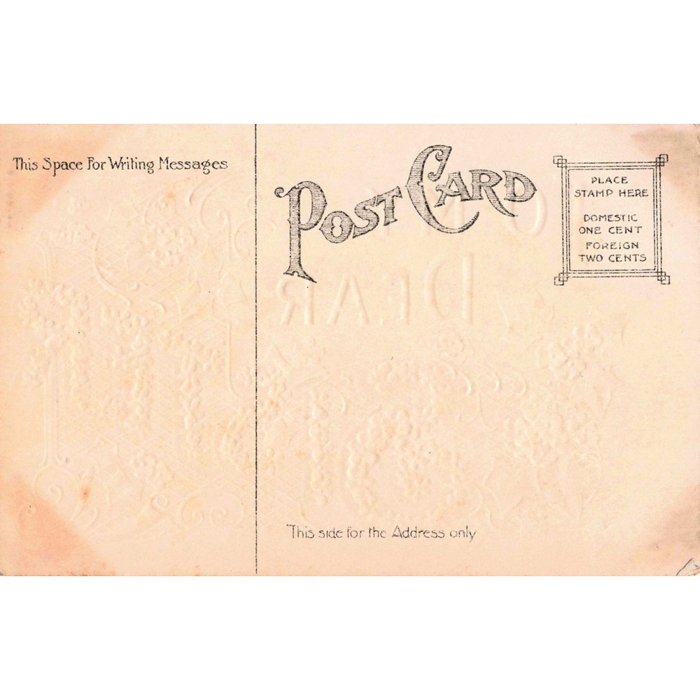 Vintage To My Dear Sister Embossed Postcard Floral Rainbow Greeting Divided Back - Picture 2 of 2